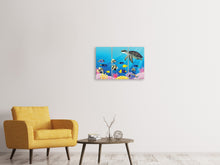 Laden Sie das Bild in den Galerie-Viewer, Leinwandbild 3-teilig Kinder Unterwasserwelt
