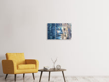 Laden Sie das Bild in den Galerie-Viewer, Leinwandbild 3-teilig Buddha Statur