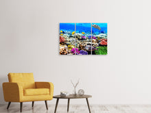 Laden Sie das Bild in den Galerie-Viewer, Leinwandbild 3-teilig Fischaquarium