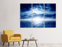 Laden Sie das Bild in den Galerie-Viewer, Leinwandbild 3-teilig Mystischer Himmel