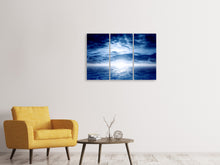 Laden Sie das Bild in den Galerie-Viewer, Leinwandbild 3-teilig Mystischer Himmel