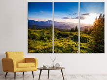 Laden Sie das Bild in den Galerie-Viewer, Leinwandbild 3-teilig Friedliche Landschaft