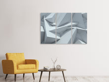 Laden Sie das Bild in den Galerie-Viewer, Leinwandbild 3-teilig 3D-Kristallo
