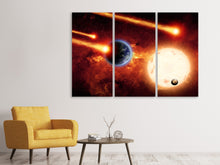 Laden Sie das Bild in den Galerie-Viewer, Leinwandbild 3-teilig Der Kosmos