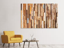 Laden Sie das Bild in den Galerie-Viewer, Leinwandbild 3-teilig Designholz