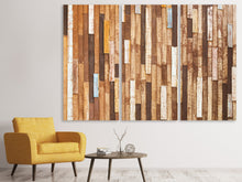 Laden Sie das Bild in den Galerie-Viewer, Leinwandbild 3-teilig Designholz
