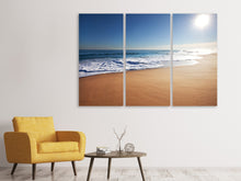 Laden Sie das Bild in den Galerie-Viewer, Leinwandbild 3-teilig Privatstrand