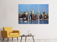Laden Sie das Bild in den Galerie-Viewer, Leinwandbild 3-teilig Skyline Midtown Manhattan
