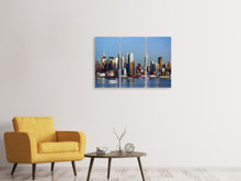 Laden Sie das Bild in den Galerie-Viewer, Leinwandbild 3-teilig Skyline Midtown Manhattan
