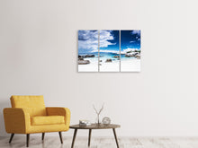 Laden Sie das Bild in den Galerie-Viewer, Leinwandbild 3-teilig Inselfeeling