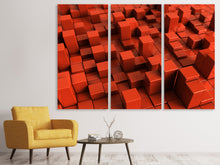 Laden Sie das Bild in den Galerie-Viewer, Leinwandbild 3-teilig 3D-Rechtkant