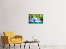 Laden Sie das Bild in den Galerie-Viewer, Leinwandbild 3-teilig Wasserfall Si Nakharin