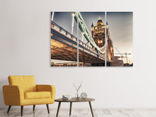 Laden Sie das Bild in den Galerie-Viewer, Leinwandbild 3-teilig Tower Bridge XXL