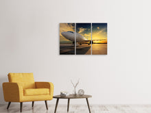 Laden Sie das Bild in den Galerie-Viewer, Leinwandbild 3-teilig Jet