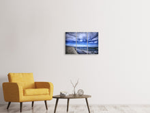 Laden Sie das Bild in den Galerie-Viewer, Leinwandbild 3-teilig Strandwellen