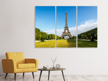 Laden Sie das Bild in den Galerie-Viewer, Leinwandbild 3-teilig Der Eiffelturm in Paris