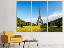 Laden Sie das Bild in den Galerie-Viewer, Leinwandbild 3-teilig Der Eiffelturm in Paris
