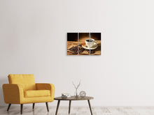 Laden Sie das Bild in den Galerie-Viewer, Leinwandbild 3-teilig Kaffeepause