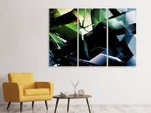 Laden Sie das Bild in den Galerie-Viewer, Leinwandbild 3-teilig 3D-Polygon