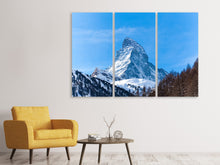 Laden Sie das Bild in den Galerie-Viewer, Leinwandbild 3-teilig Das majestätische Matterhorn