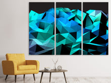 Laden Sie das Bild in den Galerie-Viewer, Leinwandbild 3-teilig 3D-Diamonds