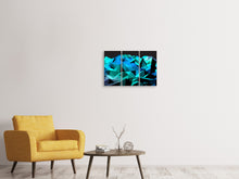 Laden Sie das Bild in den Galerie-Viewer, Leinwandbild 3-teilig 3D-Diamonds