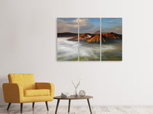Laden Sie das Bild in den Galerie-Viewer, Leinwandbild 3-teilig Der Bromo Vulkan