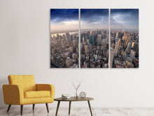 Laden Sie das Bild in den Galerie-Viewer, Leinwandbild 3-teilig Manhattan