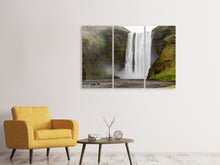 Laden Sie das Bild in den Galerie-Viewer, Leinwandbild 3-teilig Skogafoss