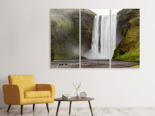 Laden Sie das Bild in den Galerie-Viewer, Leinwandbild 3-teilig Skogafoss