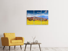 Laden Sie das Bild in den Galerie-Viewer, Leinwandbild 3-teilig Herbstliche Berglandschaft