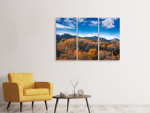 Laden Sie das Bild in den Galerie-Viewer, Leinwandbild 3-teilig Wolken ziehen auf