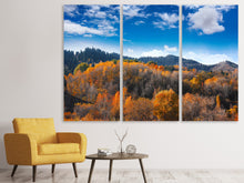 Laden Sie das Bild in den Galerie-Viewer, Leinwandbild 3-teilig Wolken ziehen auf