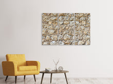 Laden Sie das Bild in den Galerie-Viewer, Leinwandbild 3-teilig Sandsteinmauer