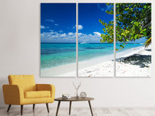 Laden Sie das Bild in den Galerie-Viewer, Leinwandbild 3-teilig Happy Beach