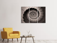 Laden Sie das Bild in den Galerie-Viewer, Leinwandbild 3-teilig Steinwendeltreppe