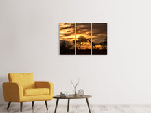 Laden Sie das Bild in den Galerie-Viewer, Leinwandbild 3-teilig African Dreams