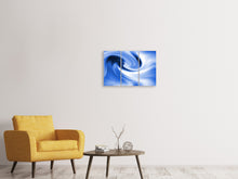 Laden Sie das Bild in den Galerie-Viewer, Leinwandbild 3-teilig Abstrakte blaue Welle