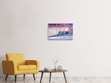 Laden Sie das Bild in den Galerie-Viewer, Leinwandbild 3-teilig Winterlandschaft