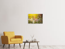 Laden Sie das Bild in den Galerie-Viewer, Leinwandbild 3-teilig Sommerliche Blumenwiese