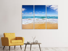 Laden Sie das Bild in den Galerie-Viewer, Leinwandbild 3-teilig Die Gezeiten und das Meer