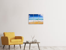 Laden Sie das Bild in den Galerie-Viewer, Leinwandbild 3-teilig Die Gezeiten und das Meer