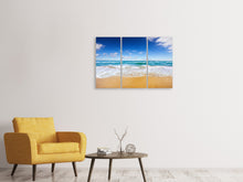 Laden Sie das Bild in den Galerie-Viewer, Leinwandbild 3-teilig Die Gezeiten und das Meer