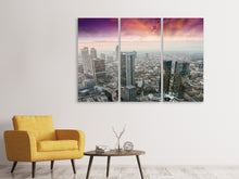 Laden Sie das Bild in den Galerie-Viewer, Leinwandbild 3-teilig Skyline Penthouse in New York