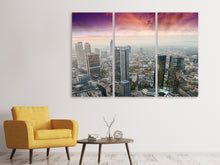 Laden Sie das Bild in den Galerie-Viewer, Leinwandbild 3-teilig Skyline Penthouse in New York