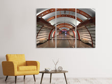Laden Sie das Bild in den Galerie-Viewer, Leinwandbild 3-teilig U-Bahn Station