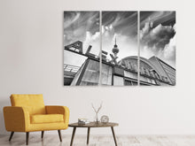 Laden Sie das Bild in den Galerie-Viewer, Leinwandbild 3-teilig Alexanderplatz