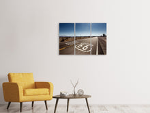 Laden Sie das Bild in den Galerie-Viewer, Leinwandbild 3-teilig Route 66