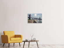 Laden Sie das Bild in den Galerie-Viewer, Leinwandbild 3-teilig Brooklyn Bridge