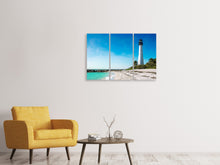 Laden Sie das Bild in den Galerie-Viewer, Leinwandbild 3-teilig Cape Florida Ligthhouse